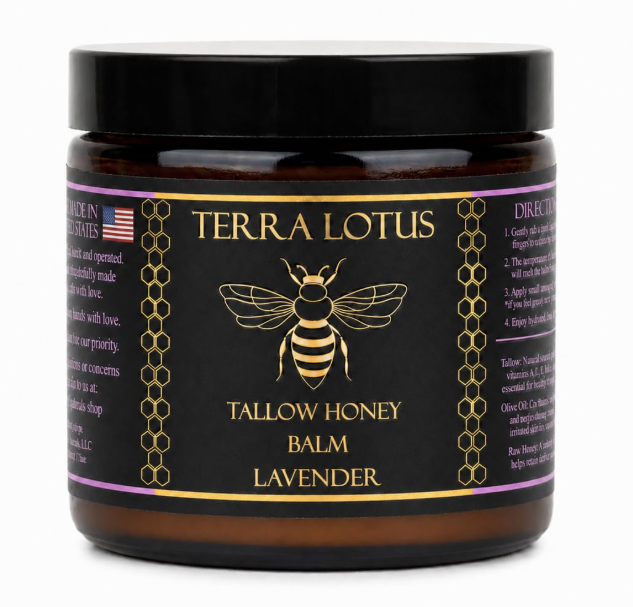 Organic Tallow Honey Balm Lavender