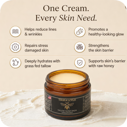 Organic Tallow Honey Balm Lavender